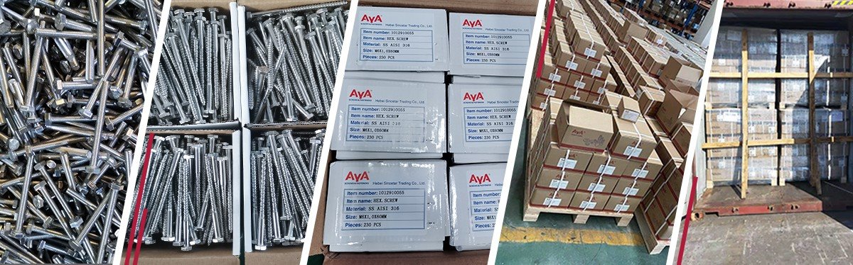 Galvanised U Bolts-package